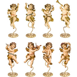 Ángeles Bergland en pedestal (8 piezas)